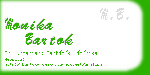 monika bartok business card